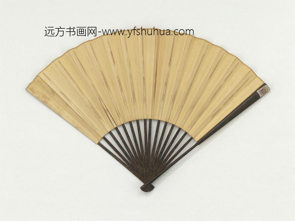 明唐寅画夜月成扇_