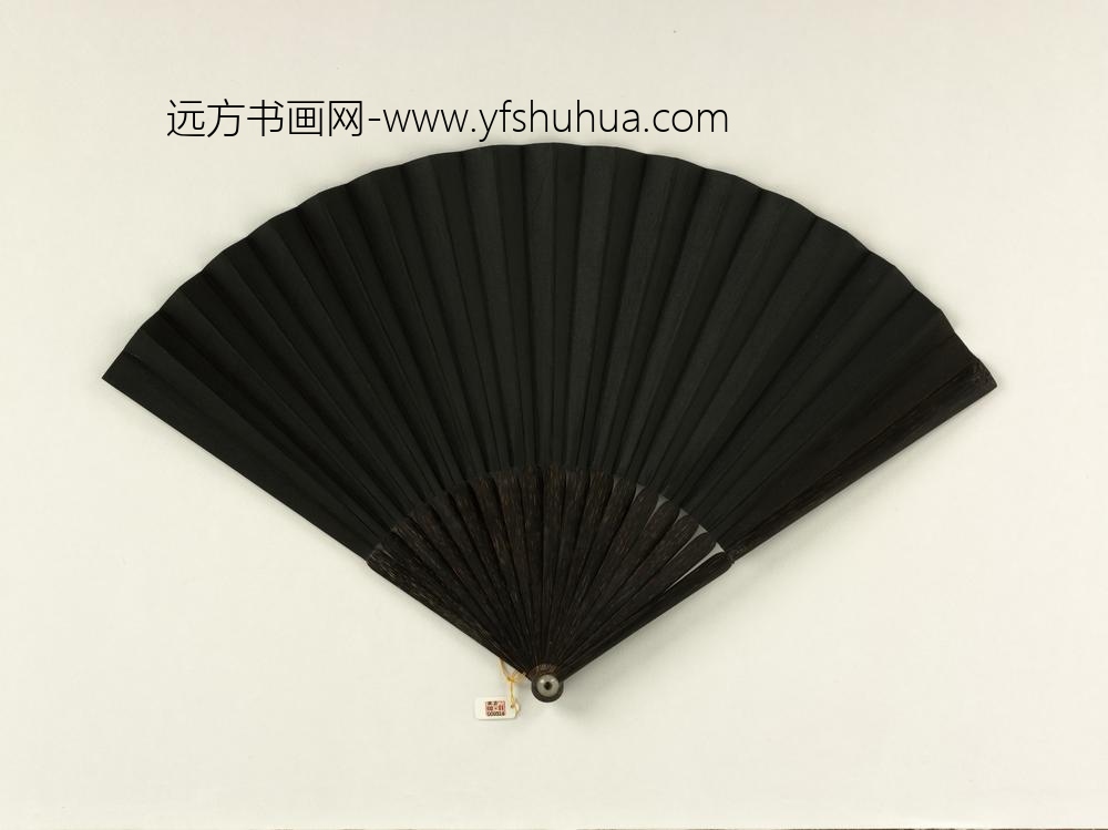 清彭元瑞书乾隆御制十骏图歌成扇_