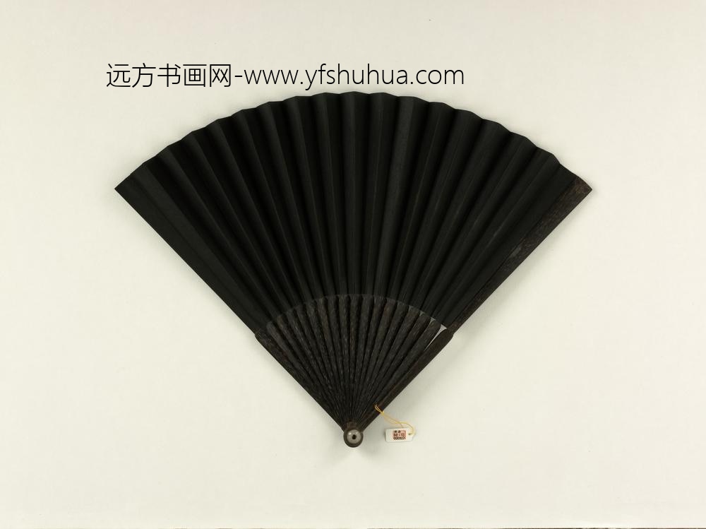 清彭元瑞书乾隆御制戏题鹤诗等三首成扇_