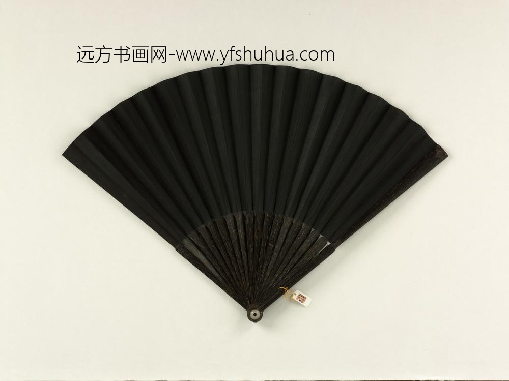 清彭元瑞书乾隆御制隔溪闻鹤声等诗成扇_