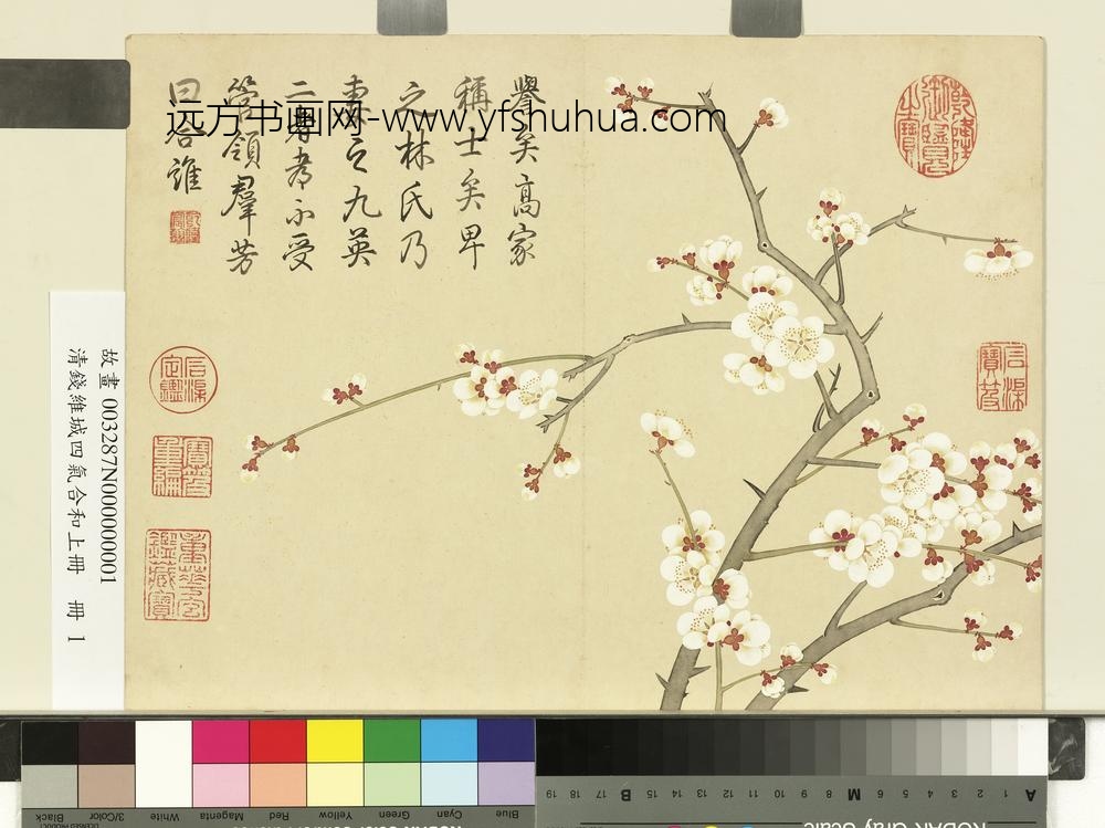 清钱维城画四气含和上册_梅花