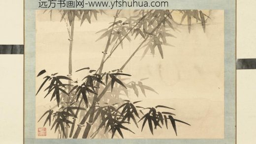 清钱维城花卉册（三）册画竹之一.jpg