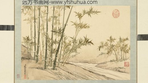清钱维城花卉册（三）册画竹之八.jpg