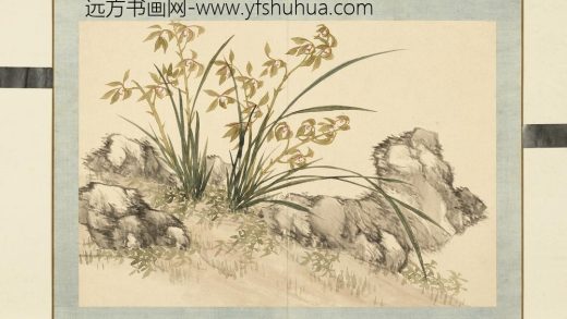 清钱维城花卉册（二）册画兰之二.jpg