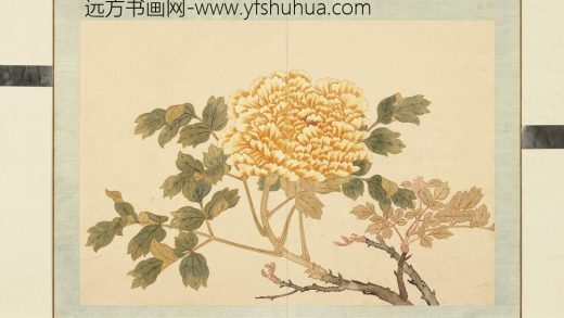 清钱维城花卉册（四）册画牡丹之五.jpg