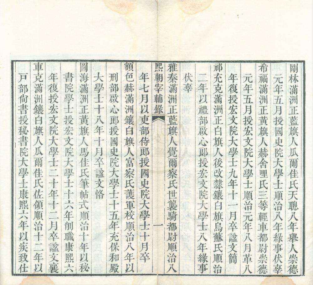 _熙朝宰辅录一卷__