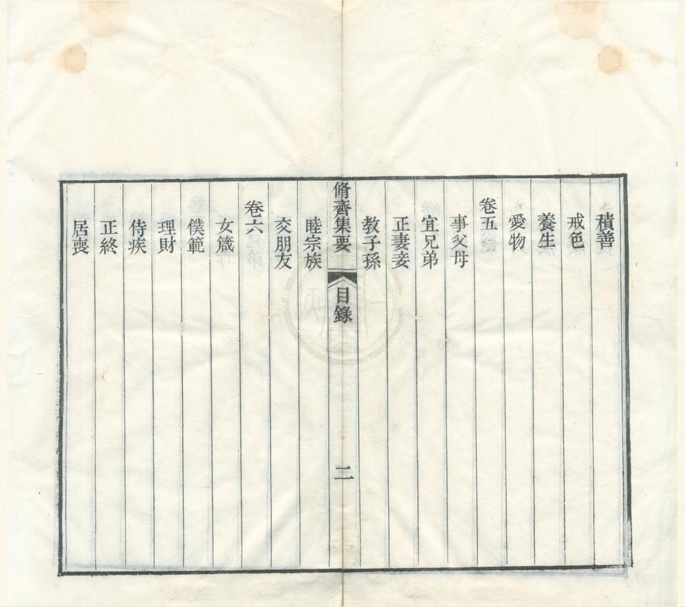 _修齐集要七卷首一卷__