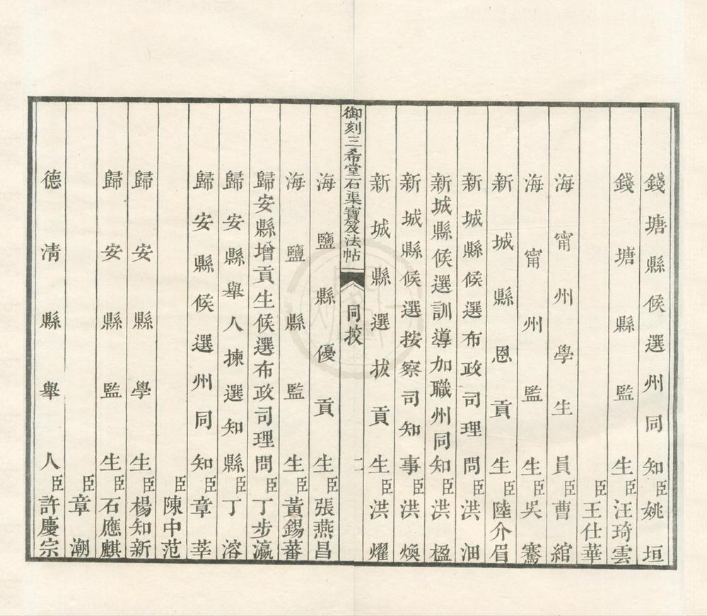 _御刻三希堂石渠宝笈法帖十六卷__