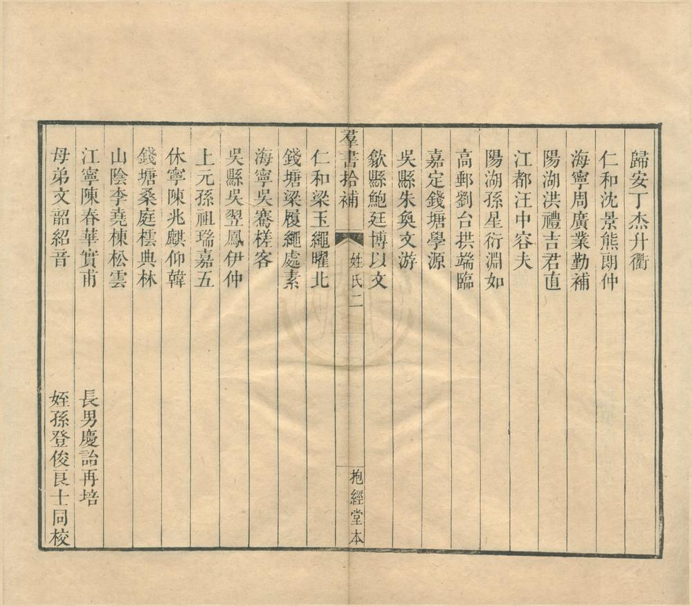 _抱经堂丛书（存一种）__