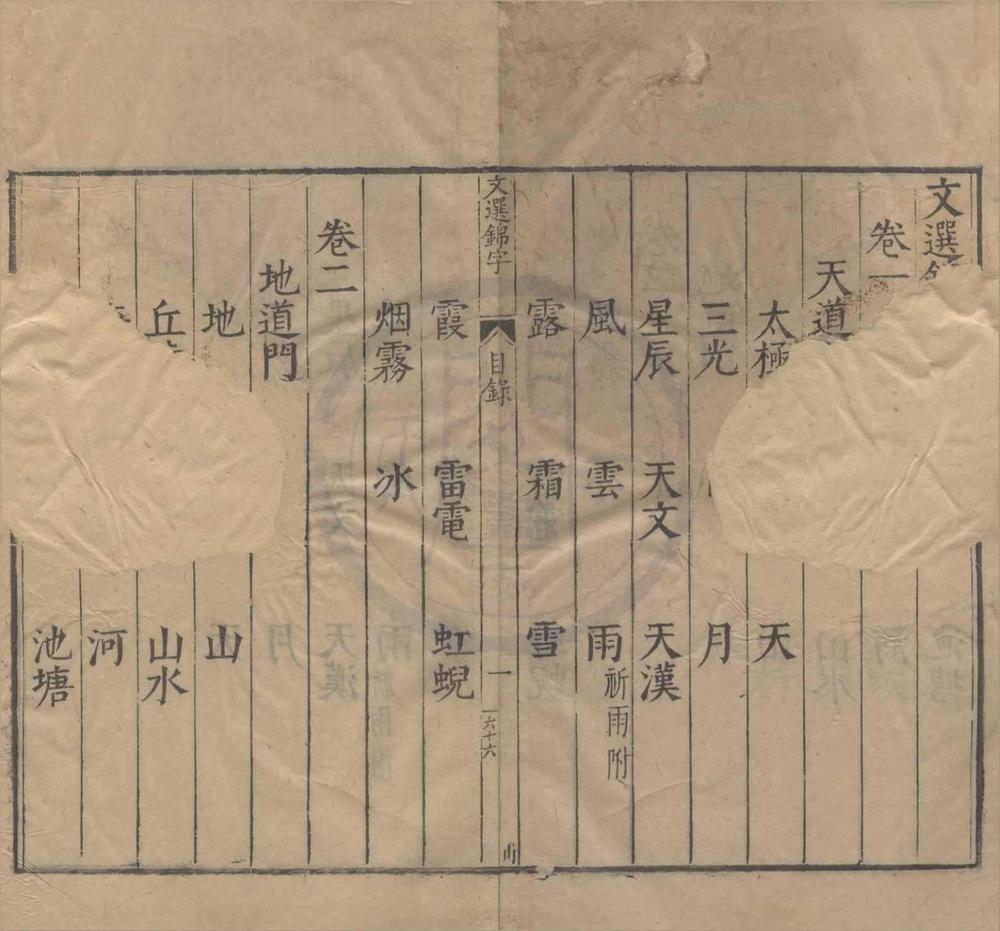 _文选锦字录二十一卷__