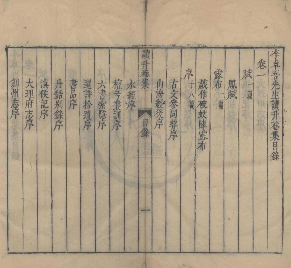 _李卓吾先生读升庵集二十卷__