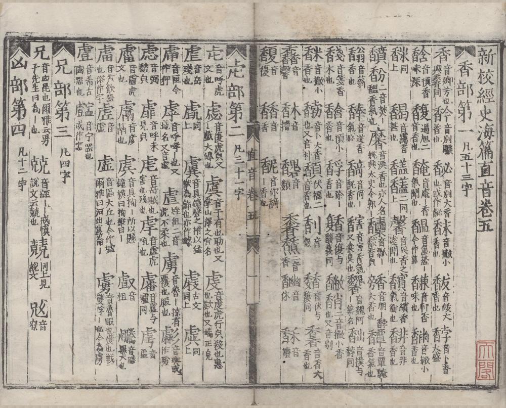 _新校经史海篇直音五卷__
