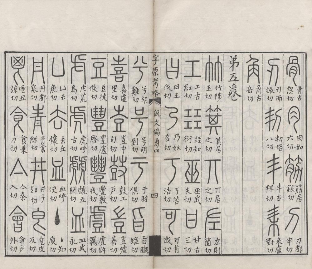 _说文字原考略六卷附篆文笔迹小异一卷__