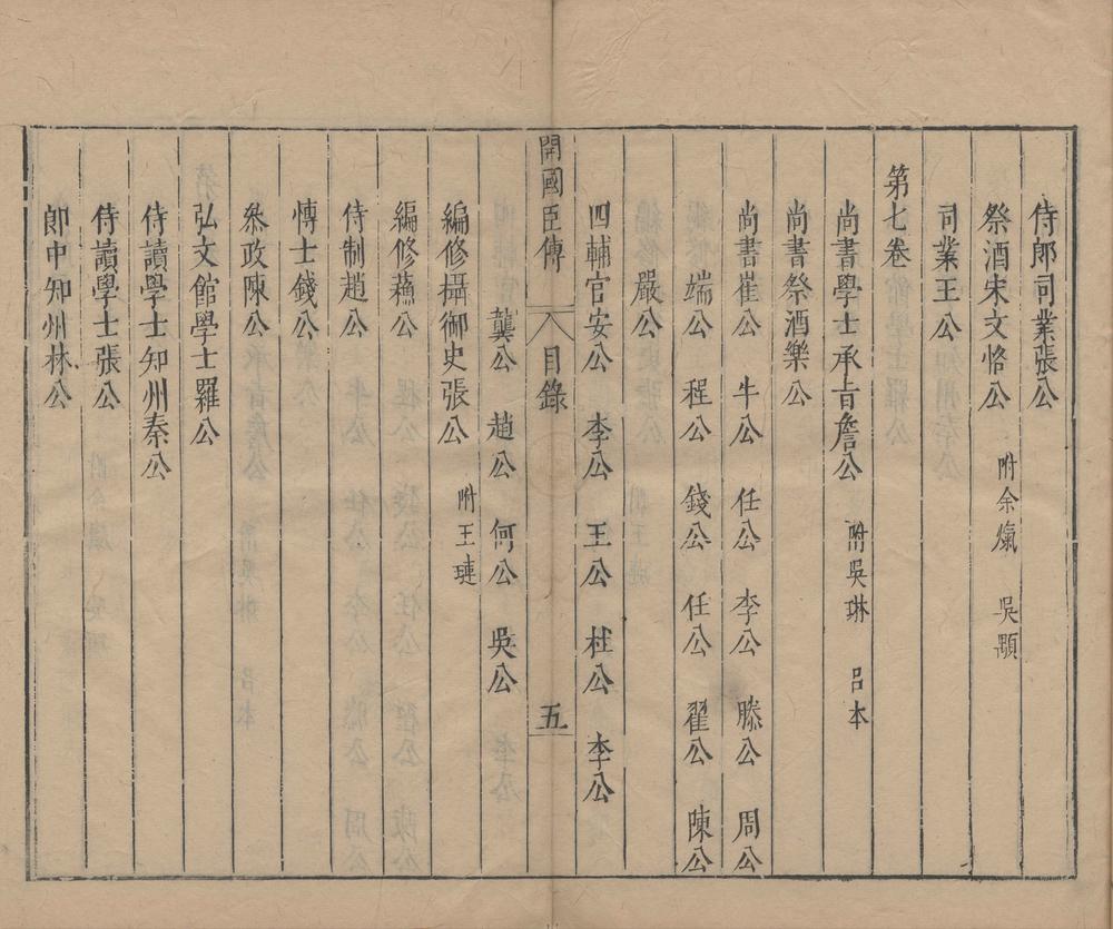 _皇明开国臣传十三卷__