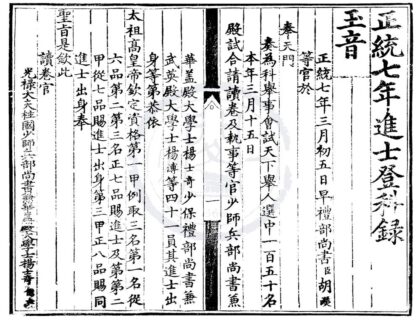 1472 正统七年进士登科录一卷 0222145931 1.jpg