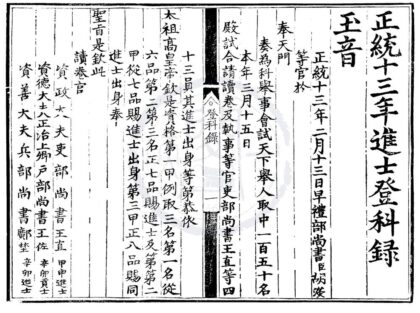 1474 正统十三年进士登科录一卷 0222145941 1.jpg