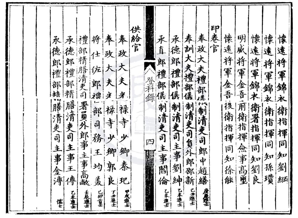 _成化十七年进士登科录一卷__