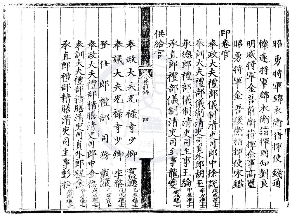 _弘治六年进士登科录一卷__