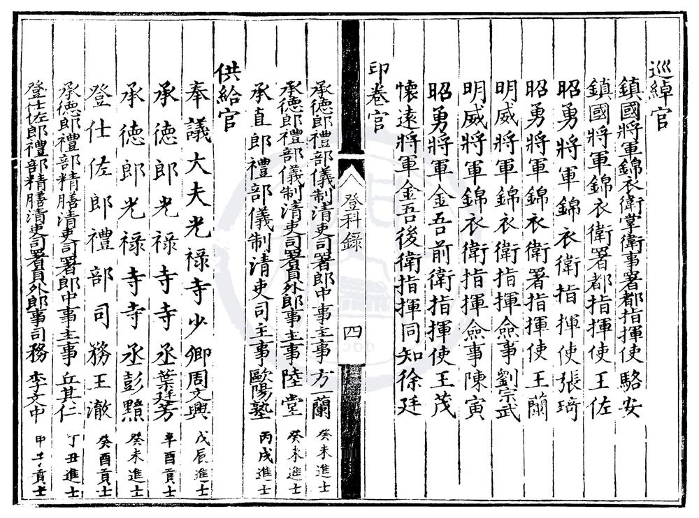 _嘉靖八年进士登科录一卷__