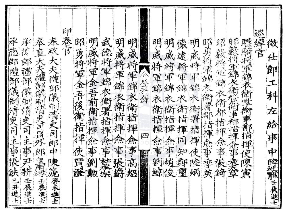 _嘉靖十七年进士登科录一卷__
