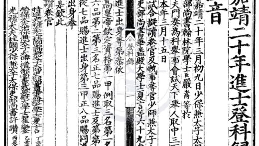 1495 嘉靖二十年进士登科录一卷 0222150128 1.jpg