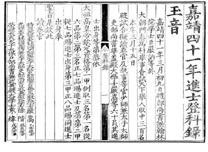 1502 嘉靖四十一年进士登科录一卷 0222150202 1.jpg