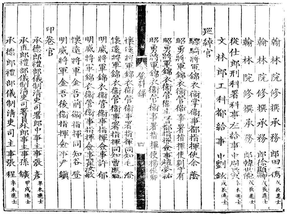 _万历五年进士登科录一卷__
