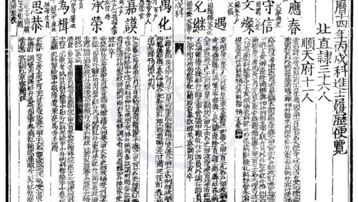 1508 万历十四年丙戌科进士履历便览一卷 0222150232 1.jpg