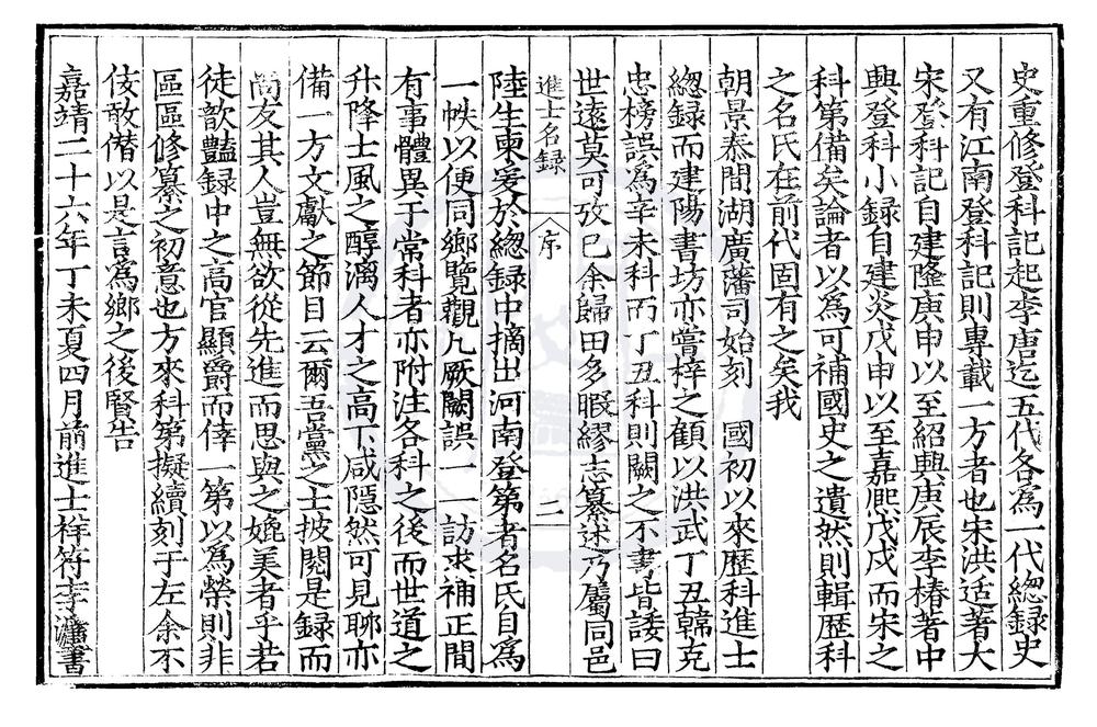 _国朝河南进士名录一卷__