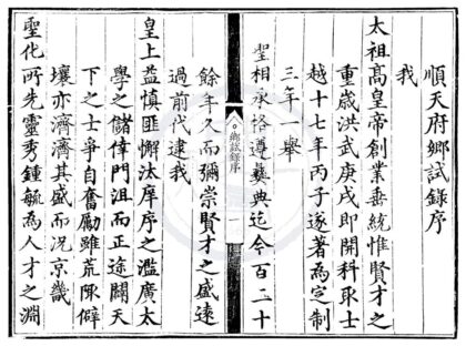 1575 弘治十一年顺天府乡试录一卷 0222150804 1.jpg