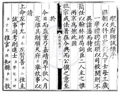 1586 嘉靖二十五年顺天府乡试录一卷 0222150858 1.jpg