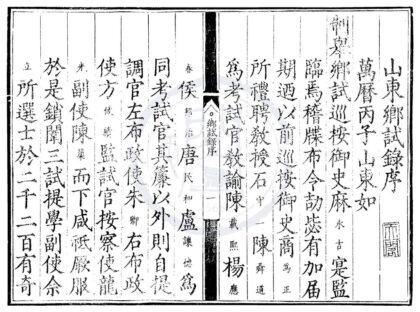 1638 万历四年山东乡试录一卷 0222151238 1.jpg