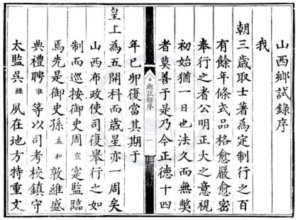 1645 正德十四年山西乡试录一卷 0222151301 1.jpg