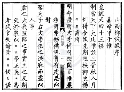 1652 嘉靖四十三年山西乡试录一卷 0222151322 1.jpg