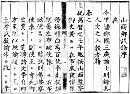 1657 万历七年山西乡试录一卷 0222151339 1.jpg