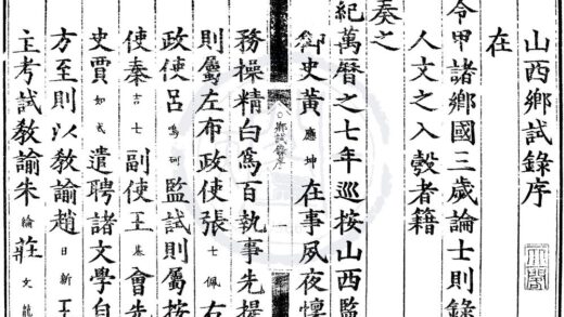 1657 万历七年山西乡试录一卷 0222151339 1.jpg