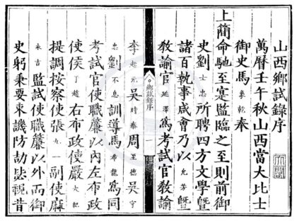 1658 万历十年山西乡试录一卷 0222151342 1.jpg
