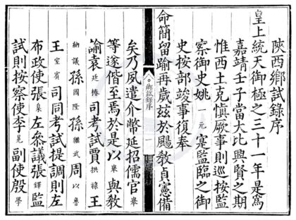 1690 嘉靖三十一年陕西乡试录一卷 0222151614 1.jpg