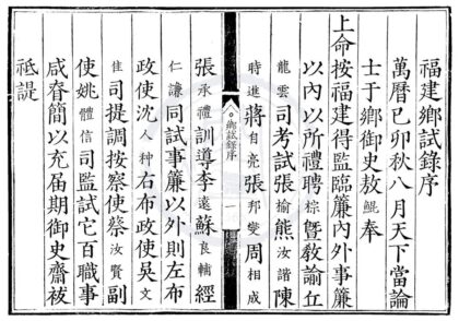 1783 万历七年福建乡试录一卷 0222152044 1.jpg