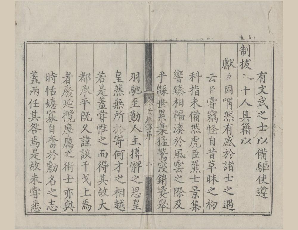 _万历八年武举录一卷__
