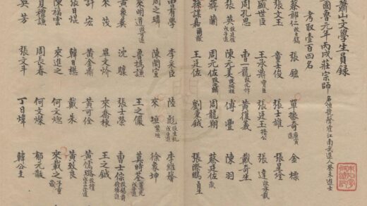 1861 国朝萧山文学生员录一卷国朝历科萧山甲第录一卷 0222152406 1.jpg