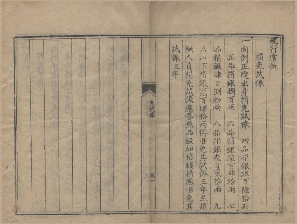 _现行常例一卷__