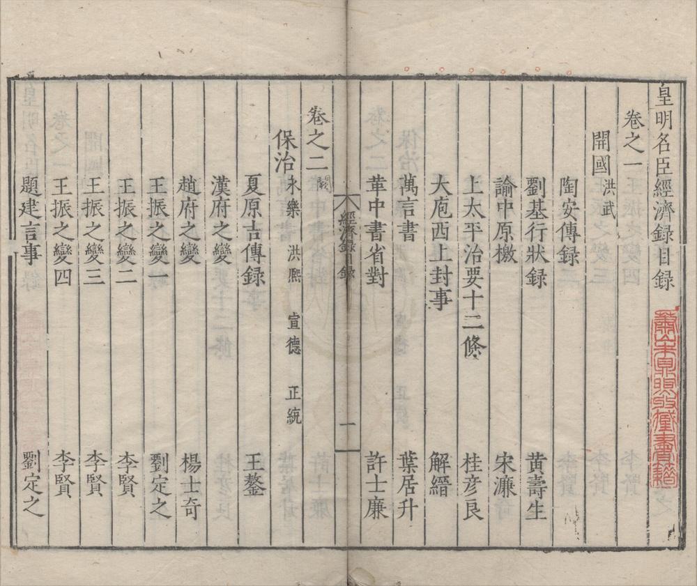 _皇明名臣经济录十八卷__