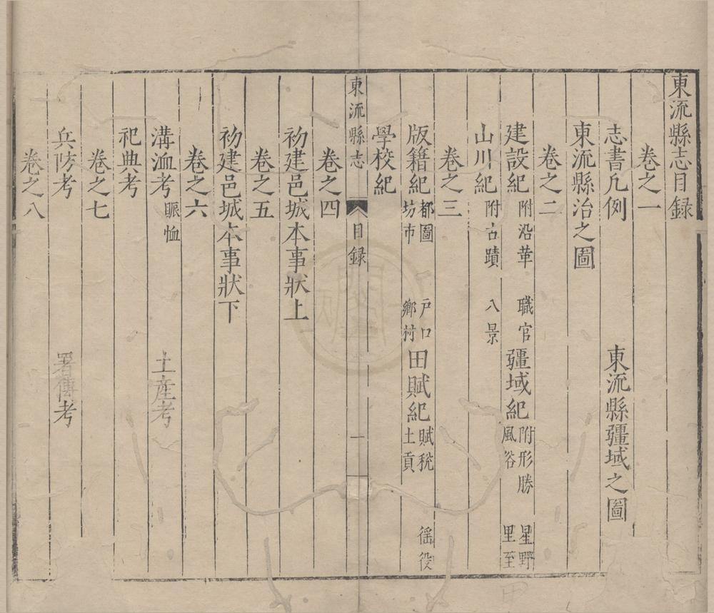 _(万历)东流县志十二卷__