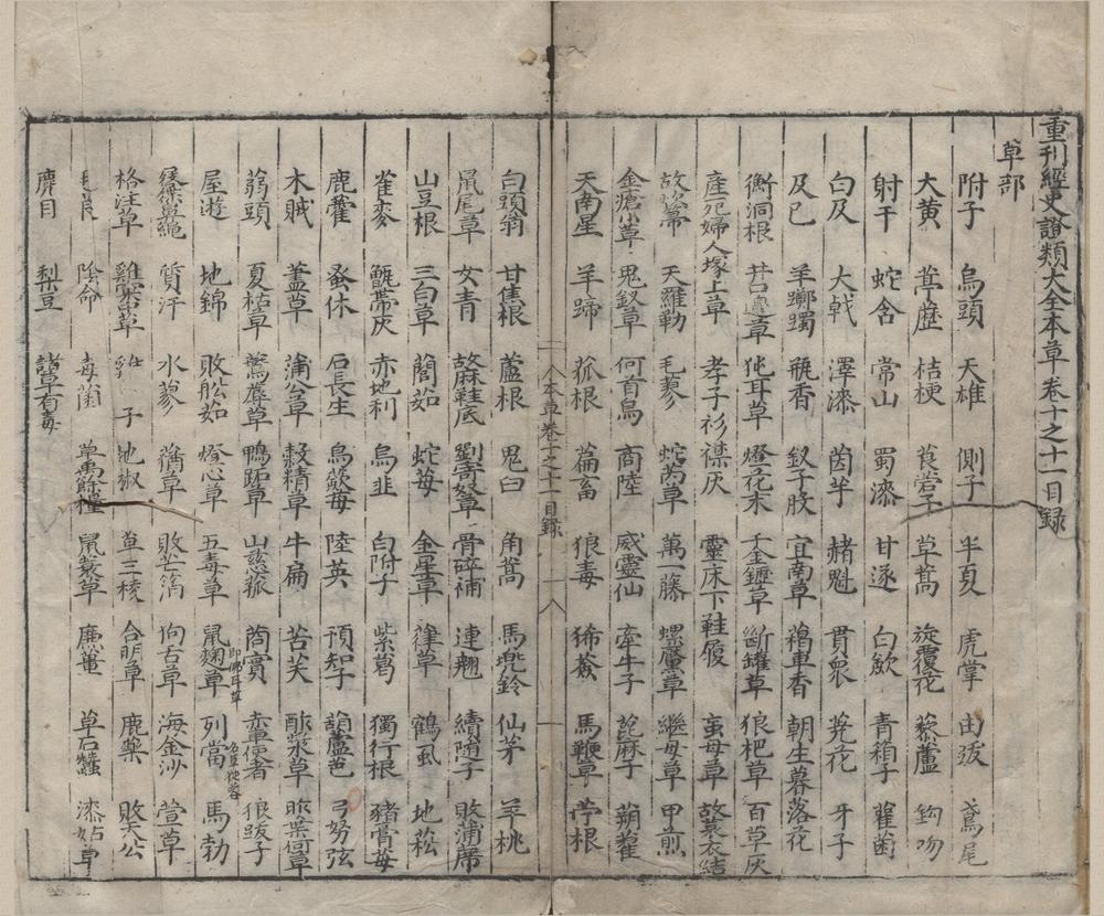 _重刊经史证类大全本草三十一卷__