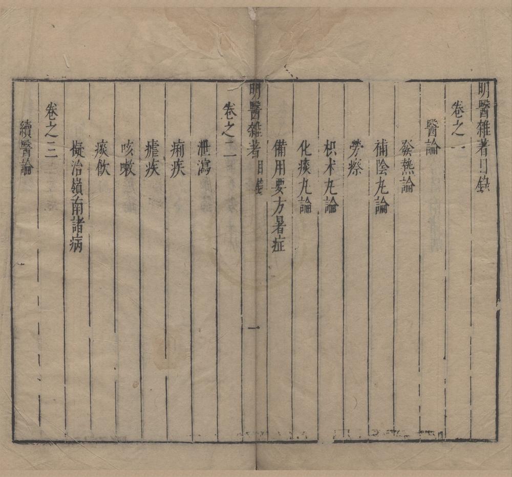 _明医杂着六卷__