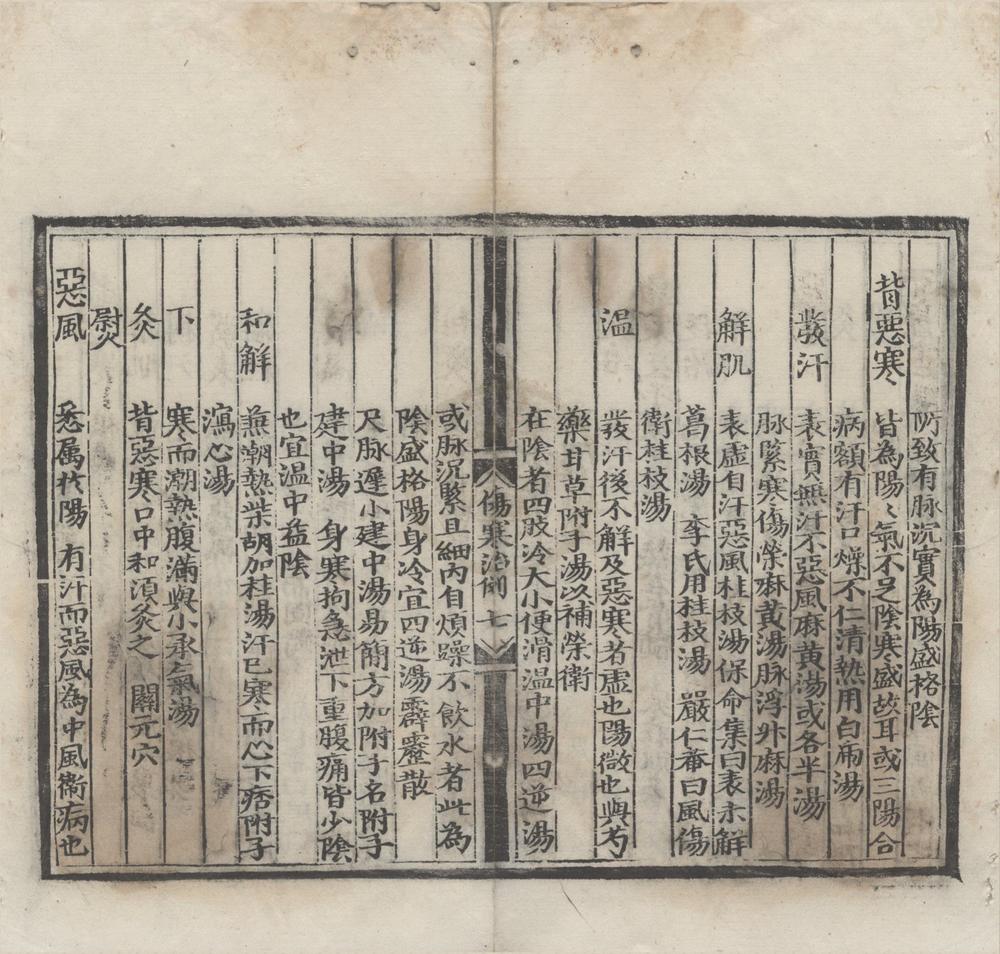 _伤寒治例一卷__