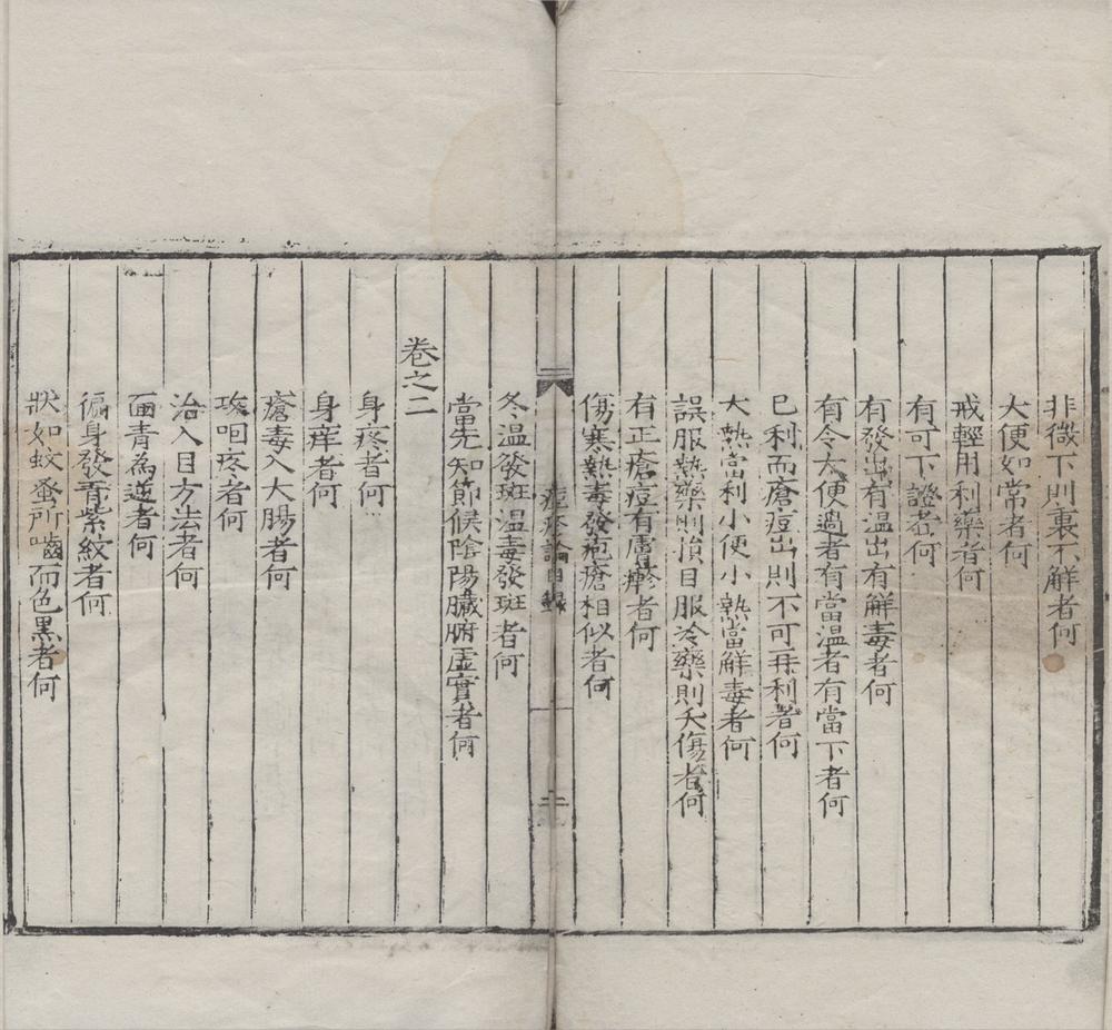 _闻人氏痘疹论三卷__