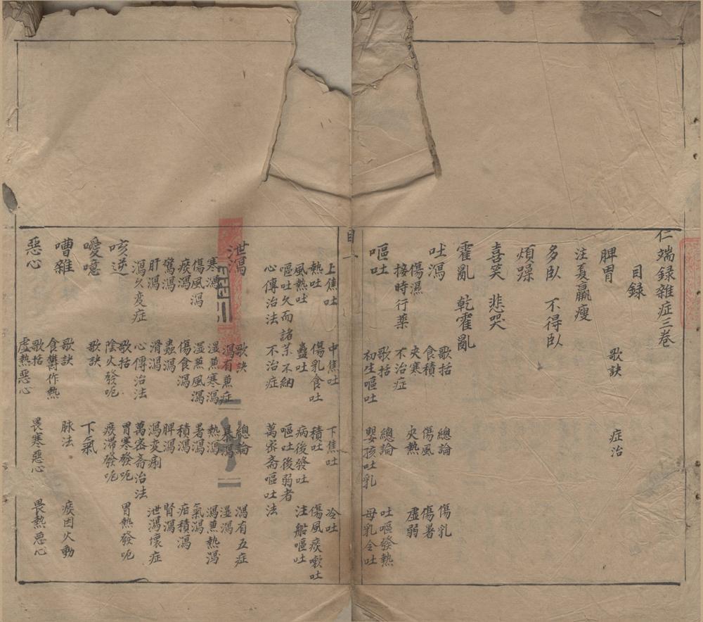 _仁端杂症四卷痘疹五卷__