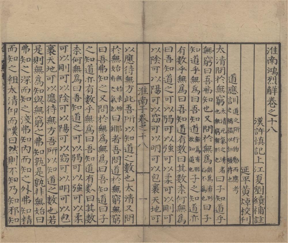 _淮南鸿烈解二十八卷__